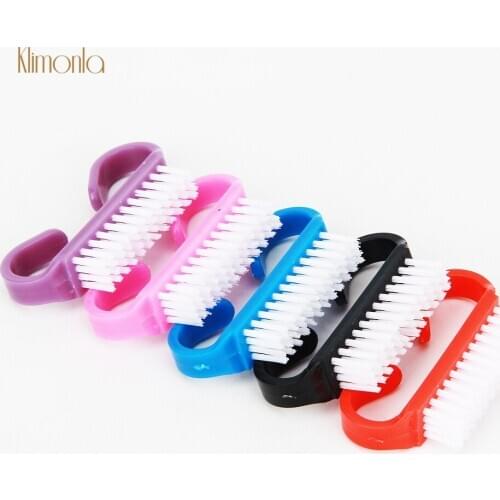 50Pcs Portable Clean Brushes Nail Cleaning Tools Removing Dust after Sanding Nails Manicure Salon Accessories Brush Mix Color