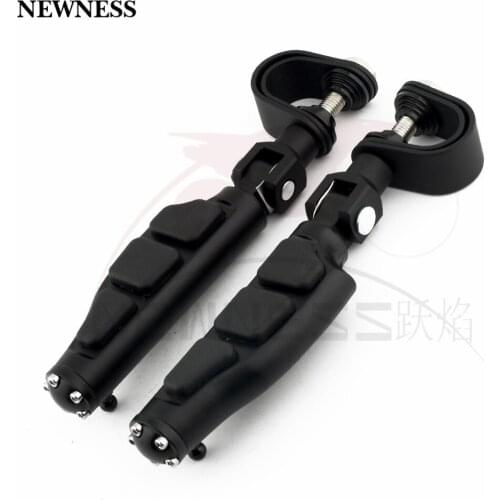 Motorcycle Highway Pegs for Harley Electra Glide Road King Street Glide 1.25" Engine Guard Footrest Footpegs Adjustable Mount