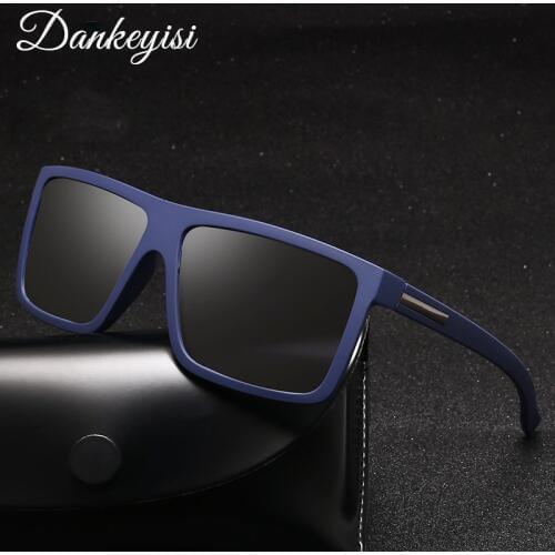 DANKEYISI Classic Polarized Sunglasses Men Women Driving Square Frame Vintage Sun Glasses Unisex For Men De Sol UV400