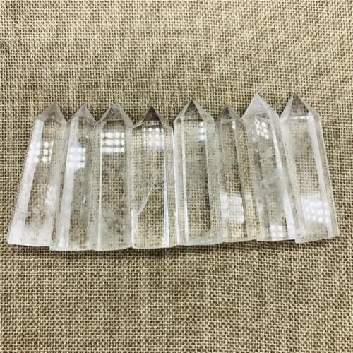 Natural quartz crystal point feng shui chakra transparent crystal wand and healing crystals stones wholesale
