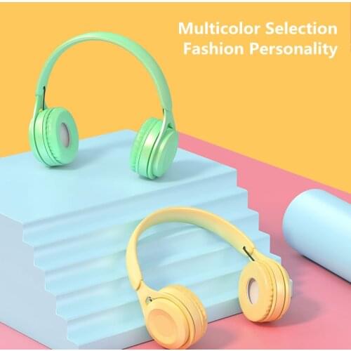 New Over Ear Bluetooth 5.0 Headsets Women Headphones Surround Sound Stereo Earphones USB Microphone PC Phone Gaming Headset