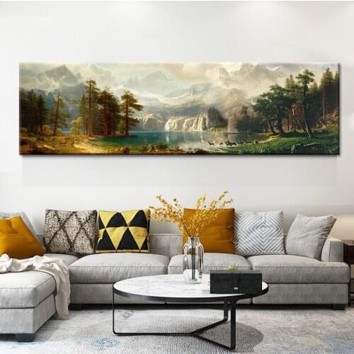 New Chinese Style Mountains And Rivers Scenery Cloud Sea Canvas painting Posters And Prints For Living Room Study Room Office HD