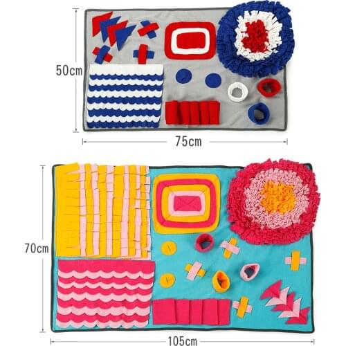 Pet Dog Snuffle Mat Dog Nose Work Slow Feeding Training Blanket