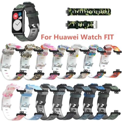 Silicone Watch Strap Personalized Painted Wristband Suitable for HUAWEI Watch FIT