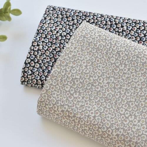 1meter 100% cotton small floral fabric for Childrens skirt dress DIY Summer clothes bag handwork fabric art XMT