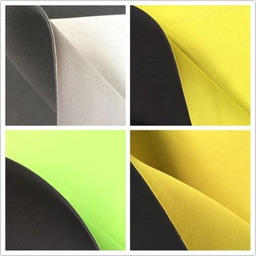 Neoprene fabric (10yards/lot) one side coated polyester knitted fabric lot colors thickness 2mm for apparel footwear bags lining