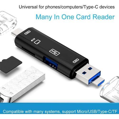 Usb 2.0 3.0 memory card reader Type c OTG android adapter cardreader for micro SD/TF microsd readers laptop computer