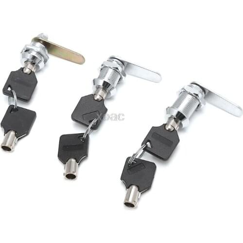 Drawer Tubular Cam Lock For Door Mailbox Cabinet Cupboard w/2 Keys 16-30mm M13 dropship