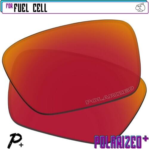 EZReplace Polarized Replacement Lenses for - Oakley Fuel Cell Sunglasses - Red P Plus