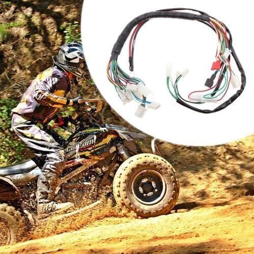 1 Set 790mm Wiring Harness Loom Ignition Coil CDI For 50/70/90/110/125cc Zongshen Lifan ATV Quad Buggy Electric Start AC Engine