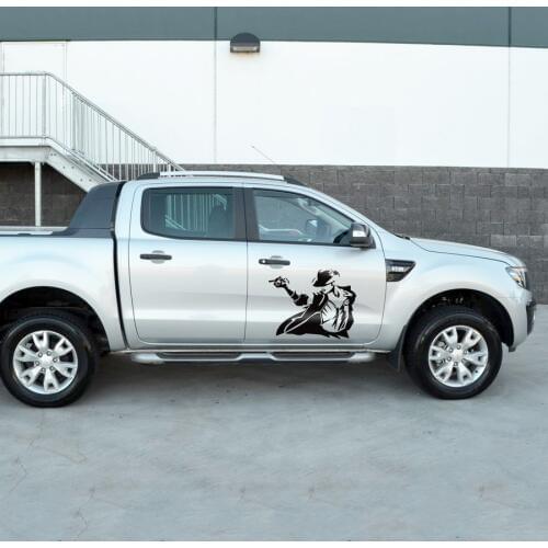 1Piece Cartoon Jackson Singer Dancer Fit For All Car Triton Jeep Pickup Modified Decoration Car Stickers Decals