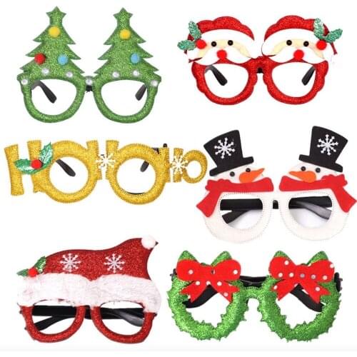 1Pc Christmas Toys Glasses, Snowman Glasses Antler Glasses Santa Claus Glasses, Christmas Decor Glasses