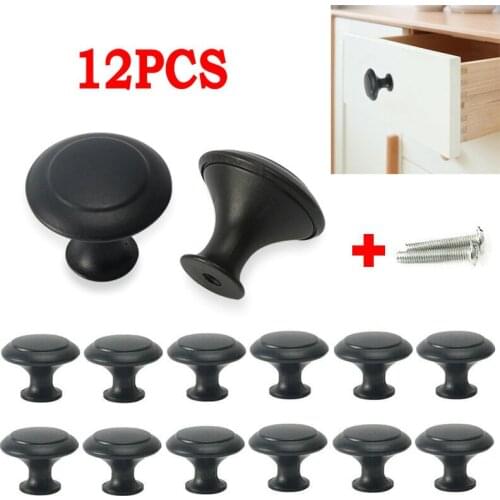 12 Pcs Door Knobs Cabinet Handles Cupboard Drawer Kitchen Stainless Steel DIY for Door Cupboard Kitchen Cabinet Furniture