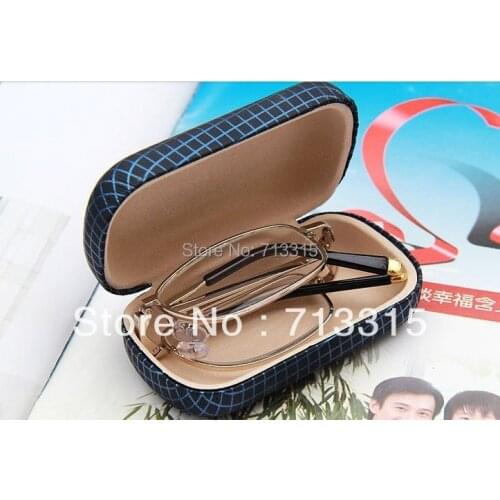 2019 Sale Gafas De Lectura Two Pairs Steel Case Portable Folding Golden Metal Frame Reading Glasses +1 +1.5 +2 +2.5 +3 +3.5 +4
