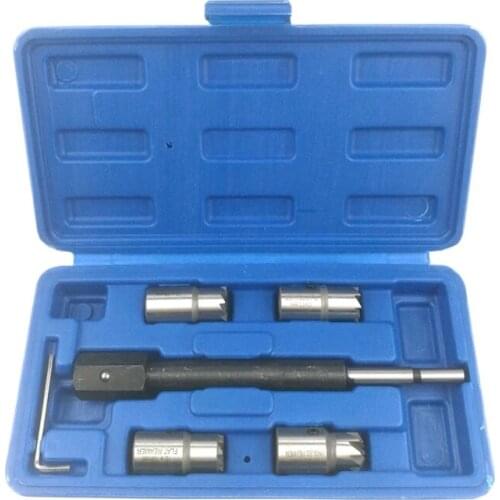 5Pcs Auto Car Diesel Injector Seat Cutter Cleaner Repair Remover Removal Tool Kit