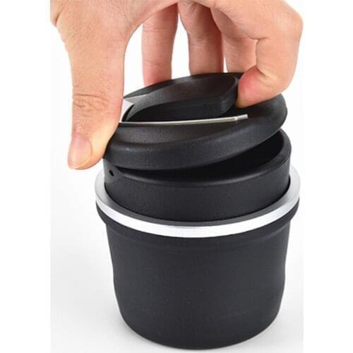 Car LED ashtray garbage coin storage cup for SsangYong Actyon Turismo Rodius Rexton Korando