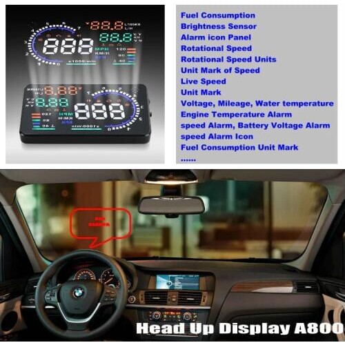 Car HUD Head Up Display For BMW X3 E83 X5 E53 E70 X6 E71 - Safe Driving Screen Projector Refkecting Windshield