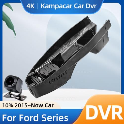 Kampacar FT09-D DashCam For Ford Kuga Titanium II ST-Line Kuga 2 Restail Stline Hybrid Dual Lens Full HD 1080P Car Dvr Camera