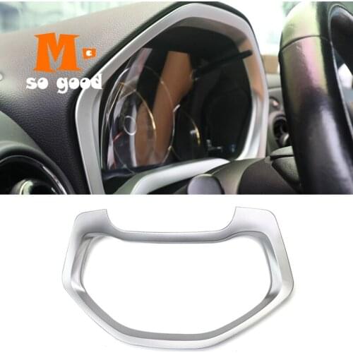 For Honda Vezel HR-V HRV Chrome Instrument Gauge Panel Cover Trim Dashboard Garnish Frame Bezel Molding 2014 2015 2016 2017 2018