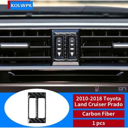 For Toyota Land Cruiser Prado 2010-2018 Car Accessories Carbon Fiber Air Conditioning Air Outlet Car Stickers Decoration
