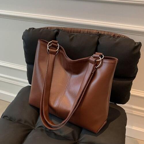 Elegant Casual Tote Bags For Women Designer Handbags Soft Pu Leather Shoulder Bag Fashion Travel Top-handle Shopping Bags