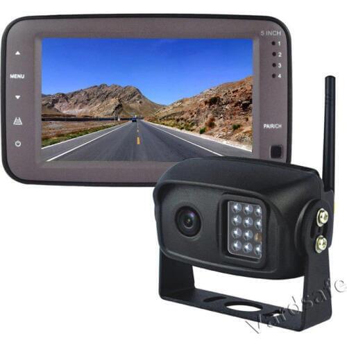 Vardsafe VS736 | Digital Wireless Rear Reversing Backup Camera 5 Inch Monitor For Truck RV Horse Trailer Caravan Motorhome Bus