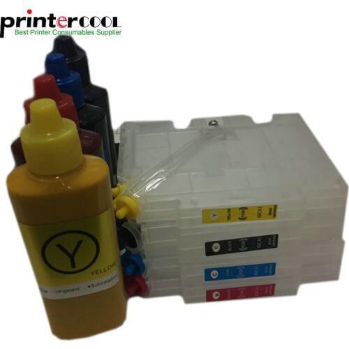 Einkshop 1Set GC41 Refillable Ink Cartridge + GC41 Sublimation Ink for Ricoh SG2100N SG3100 SG3100SNW SG3110DNW SG3110DN