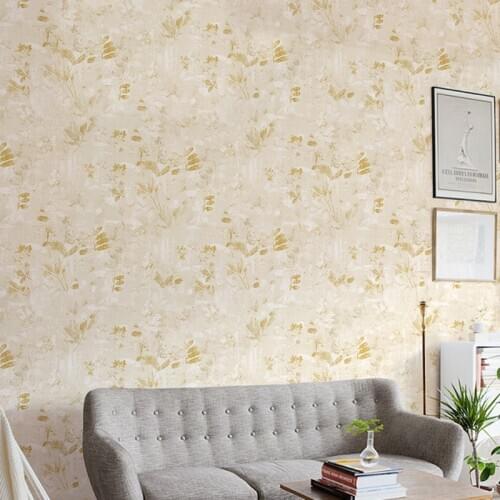 Creative Non-woven Pastoral Flower Wallpaper Modern Minimalist Bedroom Living Room Dining Room Home Decoration Wall Paper Rolls