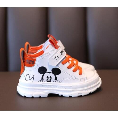 2020 Autumn Kids Casual Shoes Disney Boys Cartoon Mickey Mouse Breathable Non-Slip Soft Sports Sneakers Girls Gift