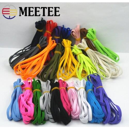 Meetee 20Meters 6mm Elastic Bands High Elasticity Rubber Band for Pants Waist Shoes Belt Ribbon DIY Clothing Sewing Accessories