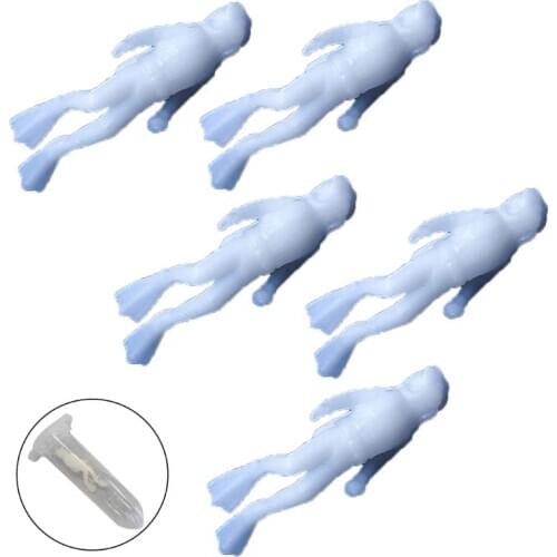 5Pc Marine Organism Model Beach Theme Turtle Diver Squid Resin Jewelry Fillings MXME