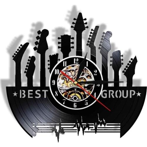 Best Group The Band Vinyl Music Record Wall Clock Musician Vintage Ornament Watch Led Night Light Lamp Rock n Roll Gift