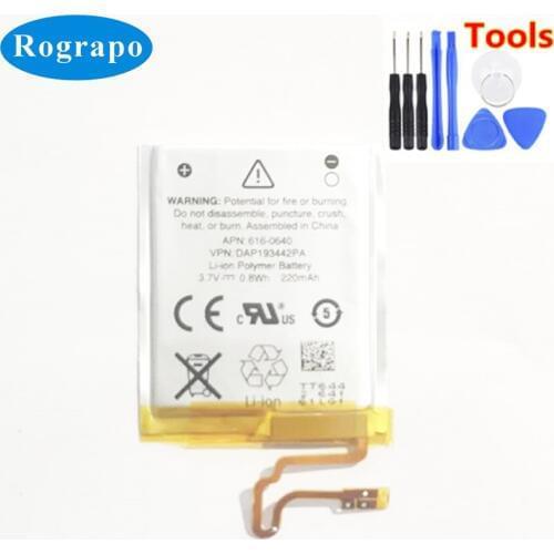 New 220mAh Li-Polymer A1446 Replacement Battery For IPOD nano 7 / 7th MB903LL/A;616-0639;616-0640 [W0784] MP3 MP4 Accumulator