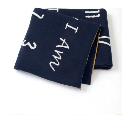 Baby Blankets Knitted Newborn Soft Warm Swaddle Wrap for Stroller Cute Cartoon Infant Bebes Sleeping Covers 100*80cm Kids Quilts