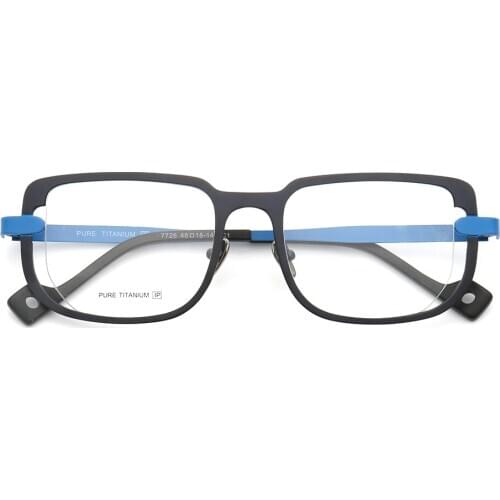 Women Square eyeglass frames men business glasses frames Pure Titanium Classic Retro Vintage Prescription Eyeglasses frame