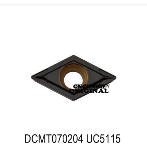Original 10pcs DCMT070204 UC5115 DCMT 070204 Lathe Cutter Tools Turning Processing Cast Iron Carbide Inserts