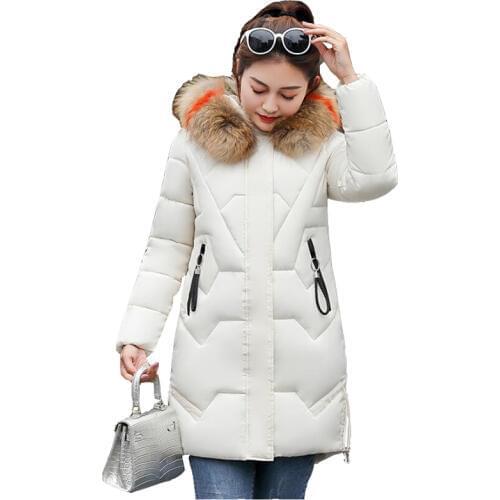 Parker Down cotton Coats Women Parkas Winter Long Chinese Jacket For Ladies Winter Long Coat Jaquetas Fur collar Parkas Mujer