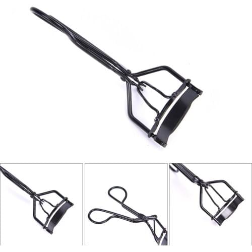 Durable Portable Long Lasting Metal Silicone Strip Silver Eyelash Curler Clip New