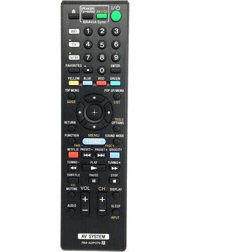 New RM-ADP070 For SONY AV System Amplifier Remote BDV-E780W HBD-E280 BDV-E980W HBDE280 HBDE580 HBDT7 RM-ADP053