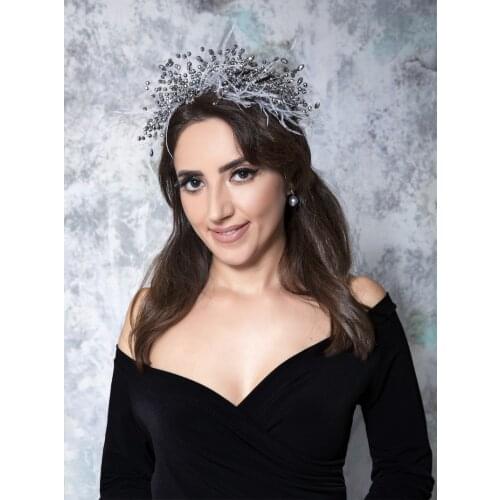 Luxury Handmade Wedding Crown Hair Jewelry Bridal Headpiece Crystal Tiaras Bride Party Crowns Wedding Hair Accessories