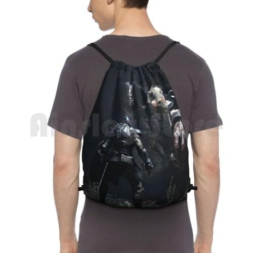 DemonS Souls Backpack Drawstring Bag Riding Climbing Gym Bag Demons Souls Gaming From Software Bluepoint Games Rpg Ps5 Ps4