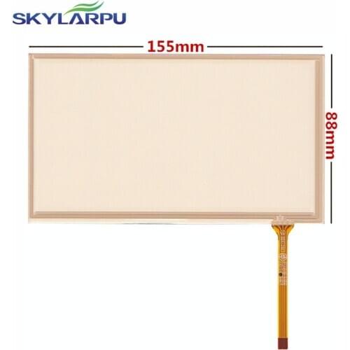 Skylarpu New 6.2" inch 155*88mm 4 wire Resistive Touch Screen for 155mm*88mm GPS Touch screen digitizer panel Repair replacement