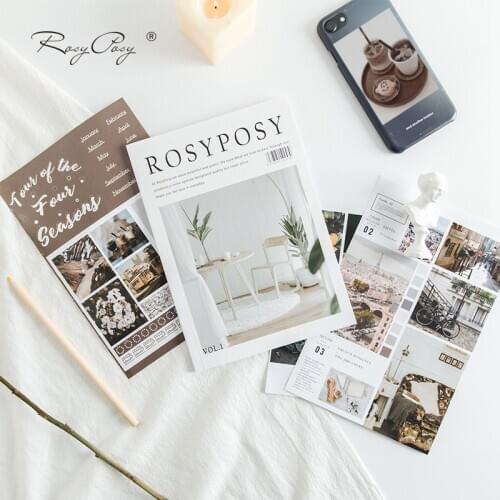 Korean Rosyposy Life Series Cute Journal Stickers Book Ins Label Sticker Diary Planner Scrapbooking DIY Decorative Stationery