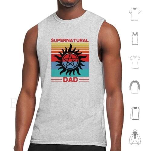 Supernatural Dad Tank Tops Vest Sleeveless Supernatural Supernatural 2020 Supernatural Family Business Supernatural Team