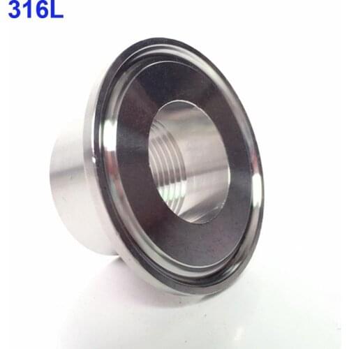 2" BSPT x 77.5mm Female x 2.5" Tri Clamp SUS 316L Stainless Steel Sanitary Coupler Fitting Home Brewing Beer