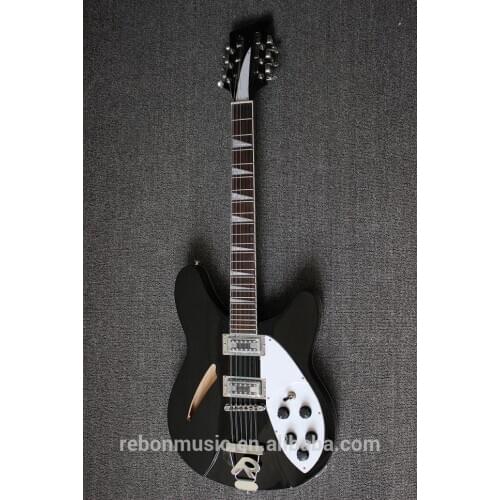 Weifang Rebon 12 string Ricken electric guitar in Black colour