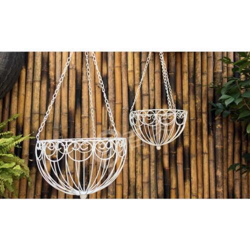 European-style iron art hanging basket flowerpot balcony outdoor hanging basket hanging flowers and plants hanging basket