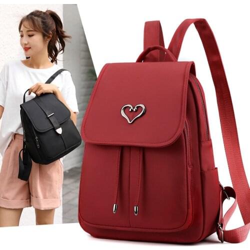 High Quality Waterproof Women Backpack Oxford Cloth Shoulder Bags for Women 2021 New Light School Bags for Girls Rucksack Sac