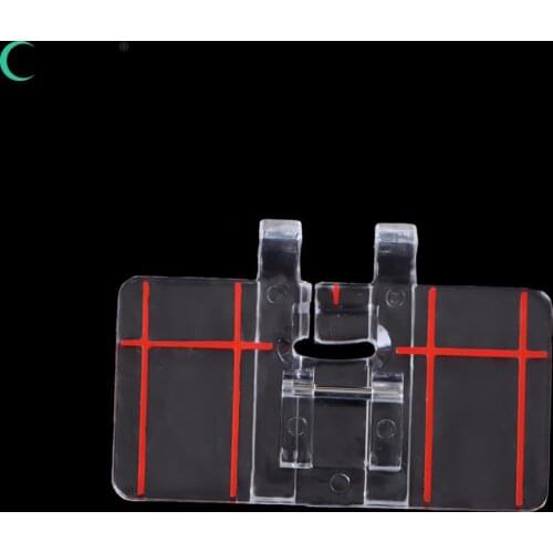 1PCS DIY Plastic Clear Parallel Stitch Tool Foot Presser Home Domestic Sewing Machine For Part Accessories Manual Sewing Tool