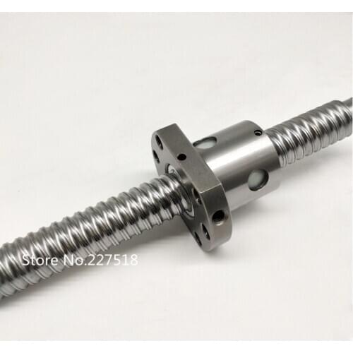 1pcs Ball Screw SFU1610 1000mm Rolled Ballscrew With 1pcs Single Flange Ball Nut for CNC No End Machined